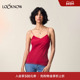 Rouje设计师品牌LOOKNOW2025春夏新款 法式 风情红色蕾丝吊带背心女