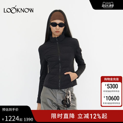 madeinormal X LOOKNOW25秋冬新品黑色轻运动系列袖口袋羽绒服