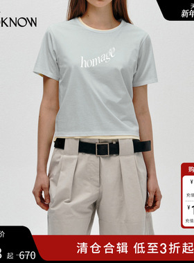 LOW CLASSIC设计师品牌LOOKNOW2025年春季新款棉质T恤