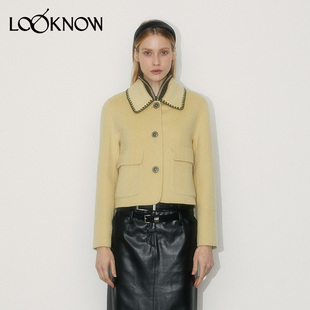 LAND设计师品牌LOOKNOW秋冬翻领短外套