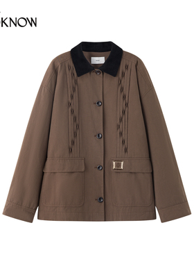 ICE DUST x LOOKNOW2026春夏新品特殊褶型流苏标工装外套