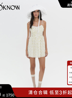 FOR LOVE AND LEMONS设计师品牌LOOKNOW春夏碎花吊带连衣裙