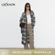 灰色条纹流浪感开衫 LOOKNOW2025秋冬新品 外套女 halfmoon