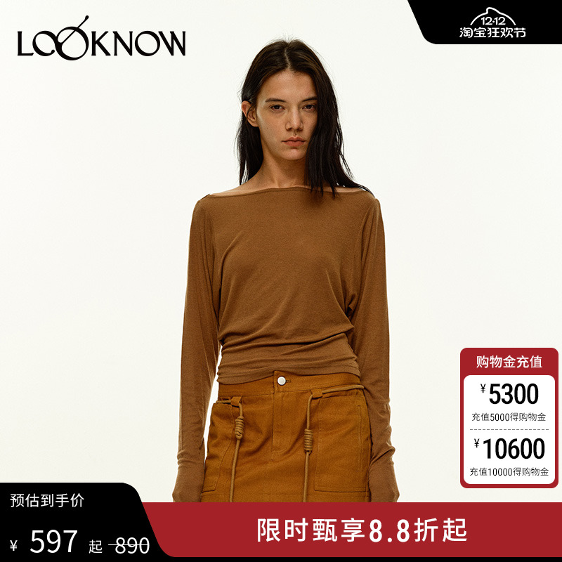 madeinnormal宽松露背长袖T恤