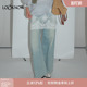 LAND叠穿牛仔系LOOKNOW2025春蕾丝屁帘牛仔裤 吴佳怡同款
