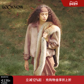 新款 仿皮草插袋围巾女 LOOKNOW2025年秋季 LAND