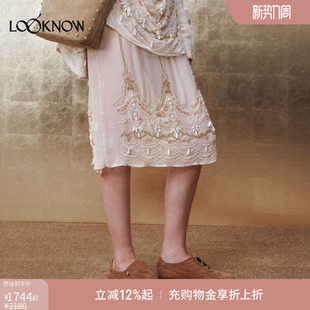 ZHI 饰风格 装 珠绣半裙女 LOOKNOW设计师品牌2025秋冬新款