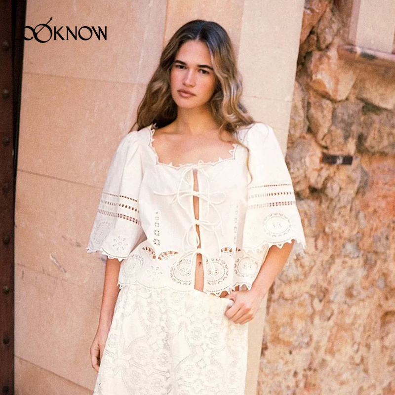 SISSEL EDELBO设计师品牌LOOKNOW2025春夏新款白色方领衬衫