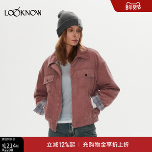 Matte Revolution设计师品牌LOOKNOW冬季新款复古撞色外套