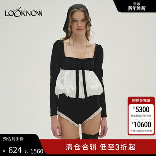 LOVE 黑白长袖 AND 新款 上衣 LEMONS设计师品牌LOOKNOW冬季 FOR