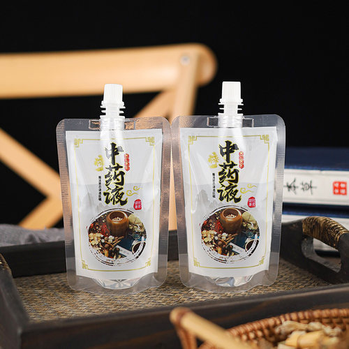 中药袋液体透明自立外带密封
