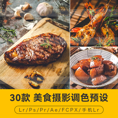 PSPR中餐西餐格调美食照片拍摄润色达芬奇手机版APP滤镜LR调色LUT