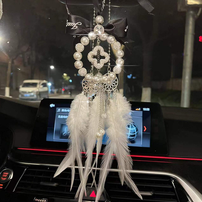 网红女神汽车挂件车内吊饰品仿珍