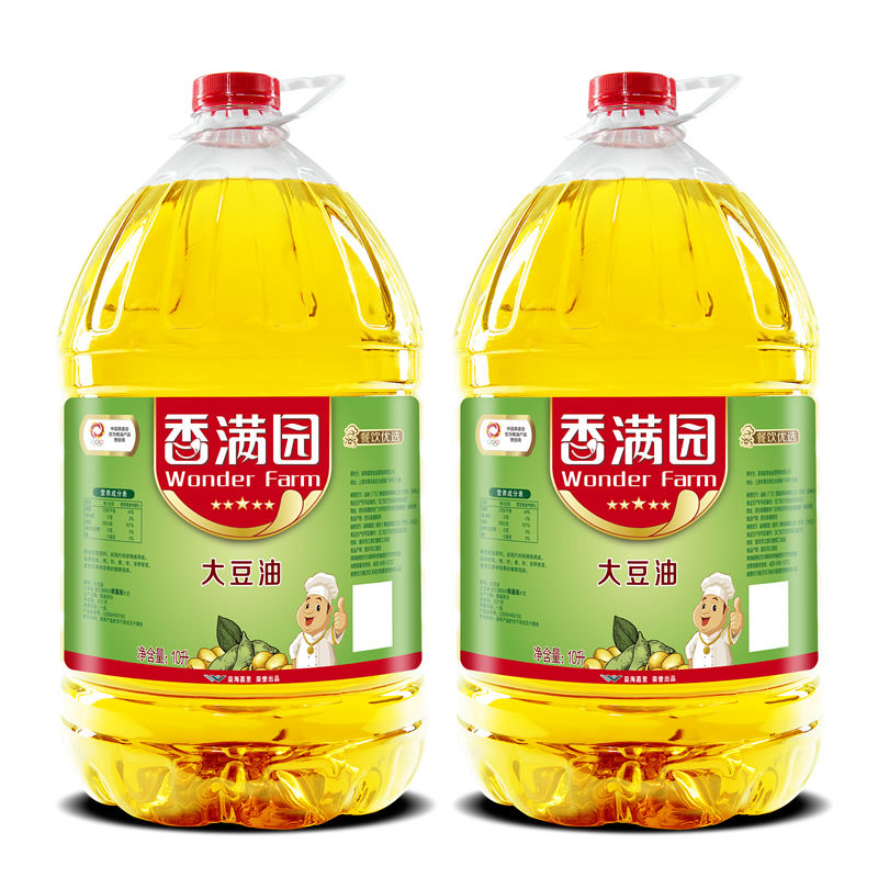 香满园大豆油10L*2商用家庭用食用油 粮油调味/速食/干货/烘焙 大豆油 原图主图