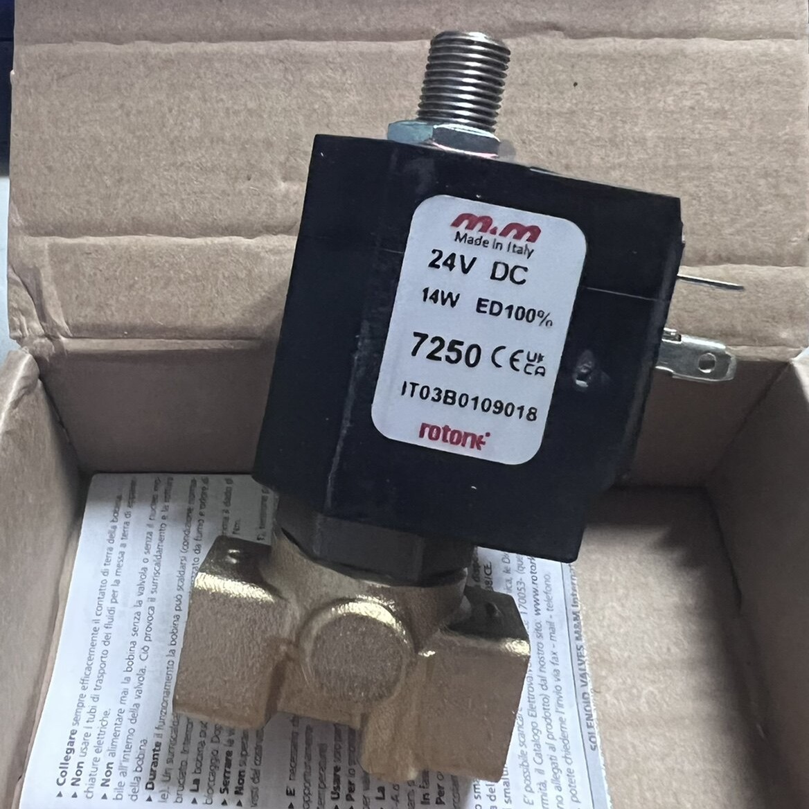 意大利M&M电磁阀 D363CVC 7250 DC24V 两位三通常闭阀