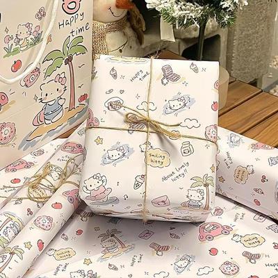 kitty小猫包装纸把爱打包给他