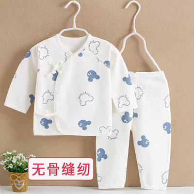 夏款A类纯棉新生婴儿和尚服套装