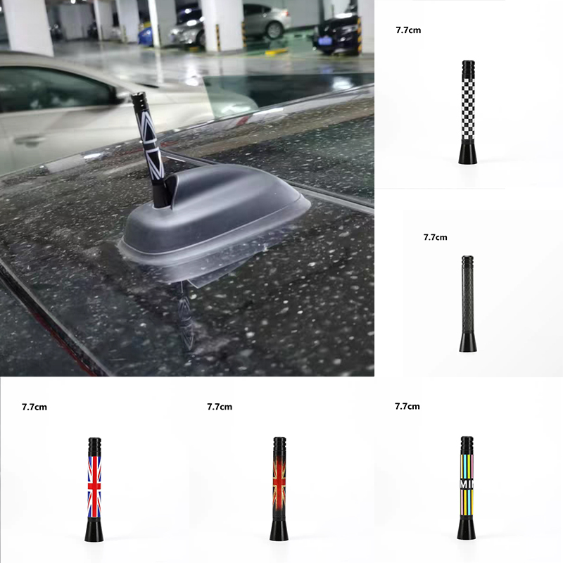 适用宝马mini迷你cooper countryman车载改装装饰米字旗汽车天线