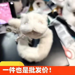 羽化蛇缠绕小蛇玩偶毛绒玩具白色可染色新年礼物闺蜜跨年礼物蛇年