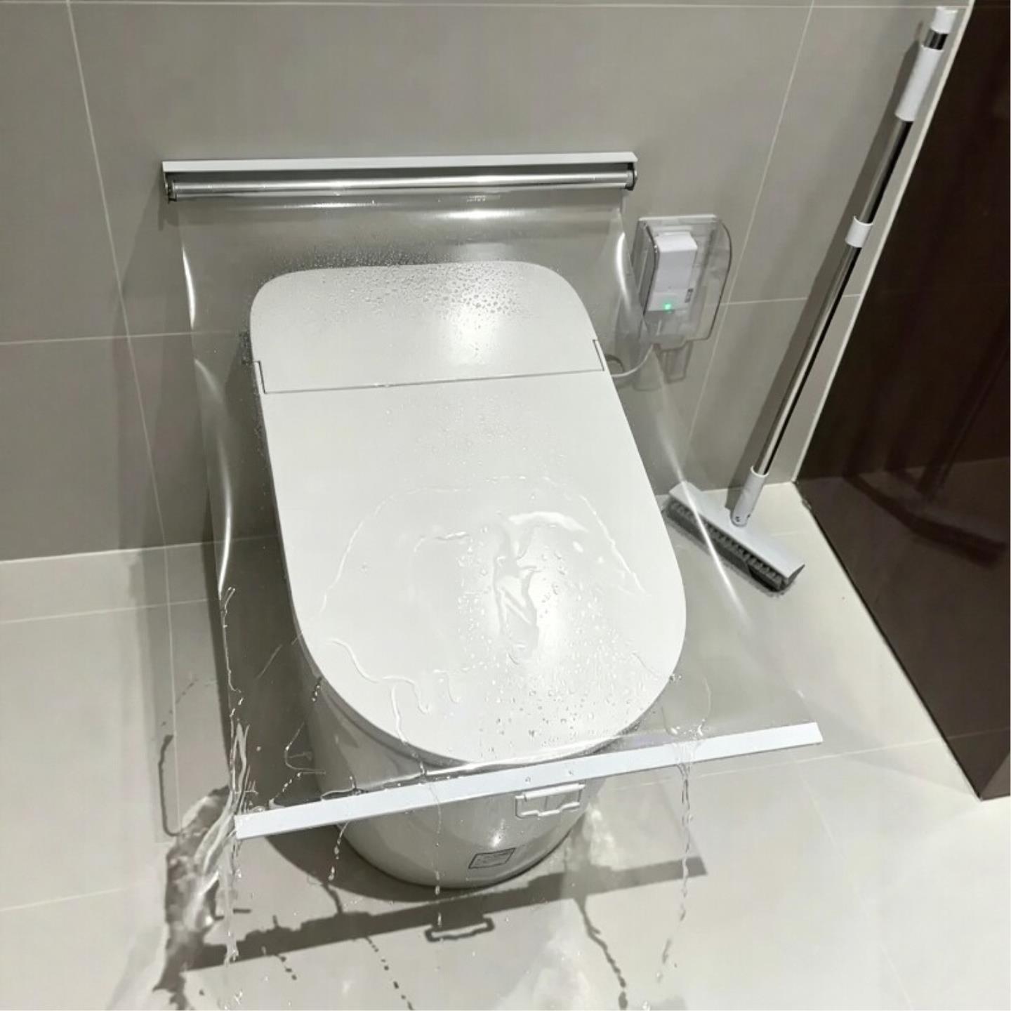 浴室好物!智能马桶防水罩免打孔可收缩防水挡板淋浴坐便器保护罩