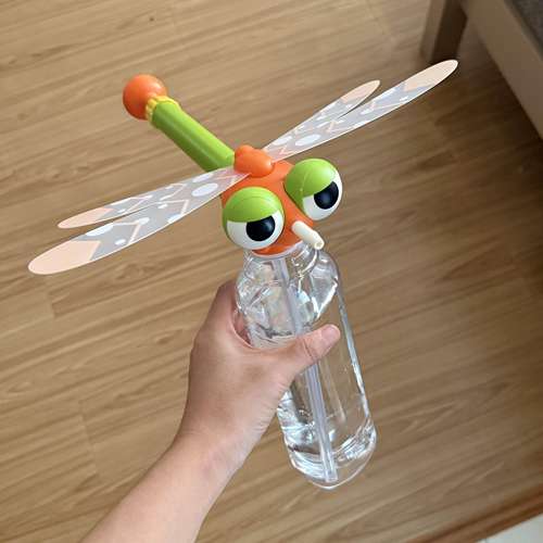 蜻蜓气球水枪儿童玩具喷水滋水枪抽拉水枪夏季户外亲子水球打水仗