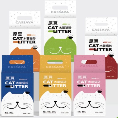 富豪猫原味除臭猫砂无尘木薯砂