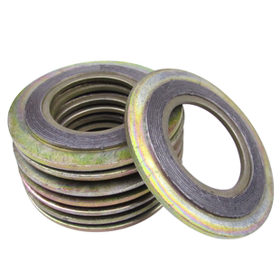 D型美标碳钢/不锈钢内外环金属缠绕垫石墨高温高压密封法兰垫片