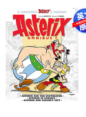 中图跨境 英文原版 高卢英雄历险记 19-21 合订本 卷七 儿童趣味冒险励志漫画故事书 Asterix Omnibus 7 高卢人阿斯特克斯