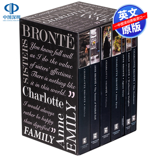 套装 勃朗特姐妹作品全集文学小说 Collection 英文原版 7册 呼啸山庄 Complete Eyre The Villette Bronte 简爱Jane Wordsworth经典