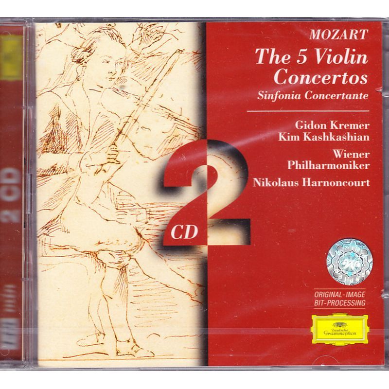 【中图音像】莫扎特:五首小提琴协奏曲\交响协奏曲\克莱默