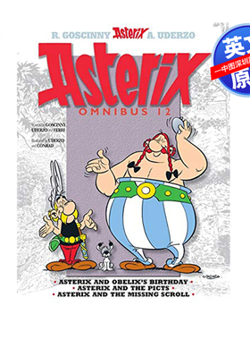 英文原版 高卢英雄历险记34-36 合订本 卷十二 儿童趣味冒险励志漫画故事书Asterix Omnibus 12 高卢人阿斯特克斯