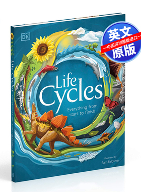 英文原版 DK系列 生命周期：从事物开始到完成过程 科学科普百科读物 Life Cycles: Everything from Start to Finish儿童英语绘本