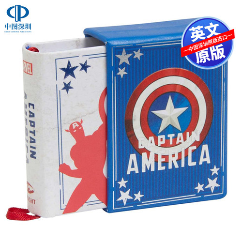 英文原版 美国队长 迷你小书 Marvel Comics Captain America  Tiny books 进口英文正版书籍