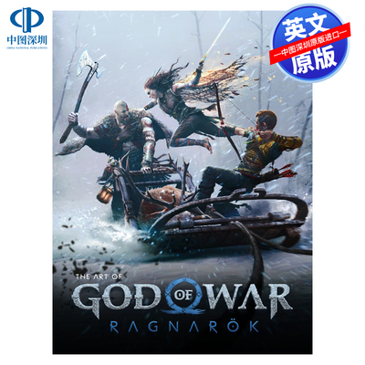 英文原版  战神 诸神黄昏 精装大开版游戏艺术设定集 The Art of God of War Ragnar?k 概念画册 索尼PS5游戏设计周边画册