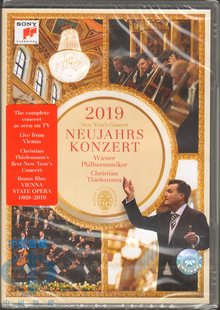 蒂勒曼指挥 2019年维也纳新年音乐会DVD SONY 中图音像 现货
