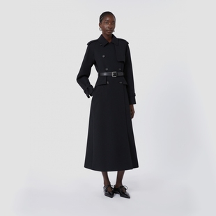 長款 MaxMara 2025早秋新品 女裝 雙排扣風(fēng)衣外套1126015106