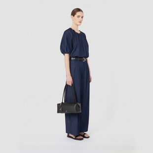 9186025206& MaxMara 2025早秋新品 女装 棉质阔腿丹宁牛仔长裤