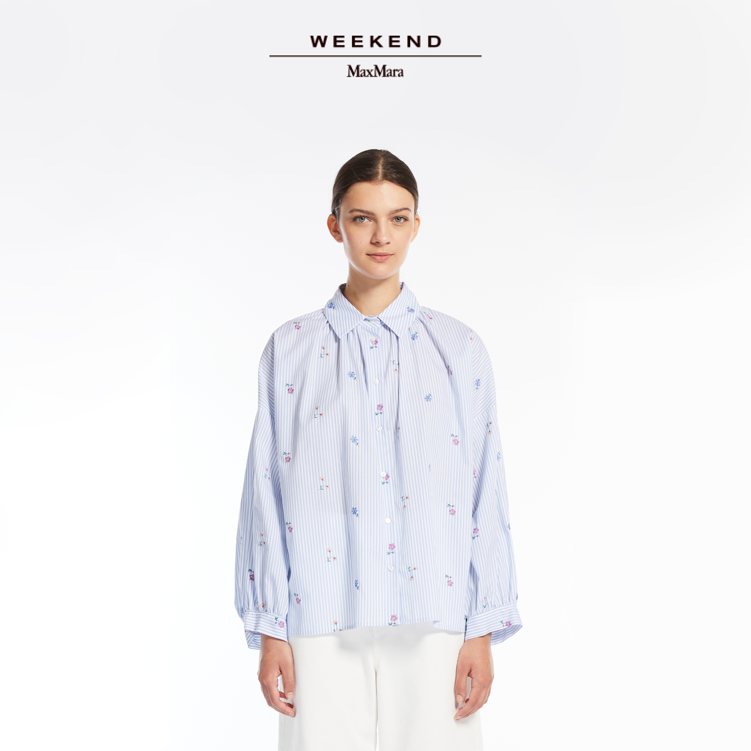 Weekend MaxMara 2025春夏新款女装棉府绸衬衫5111135206
