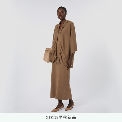 MaxMara 2025早秋新品女装绵羊毛无袖修身连衣裙1326035106&