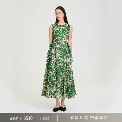 MaxMara 2026春夏新品女装苎麻无袖长款连衣裙9221026306&