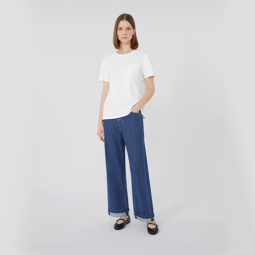 【季末甄选】 MaxMara 女装棉质针织短袖T恤9976015106