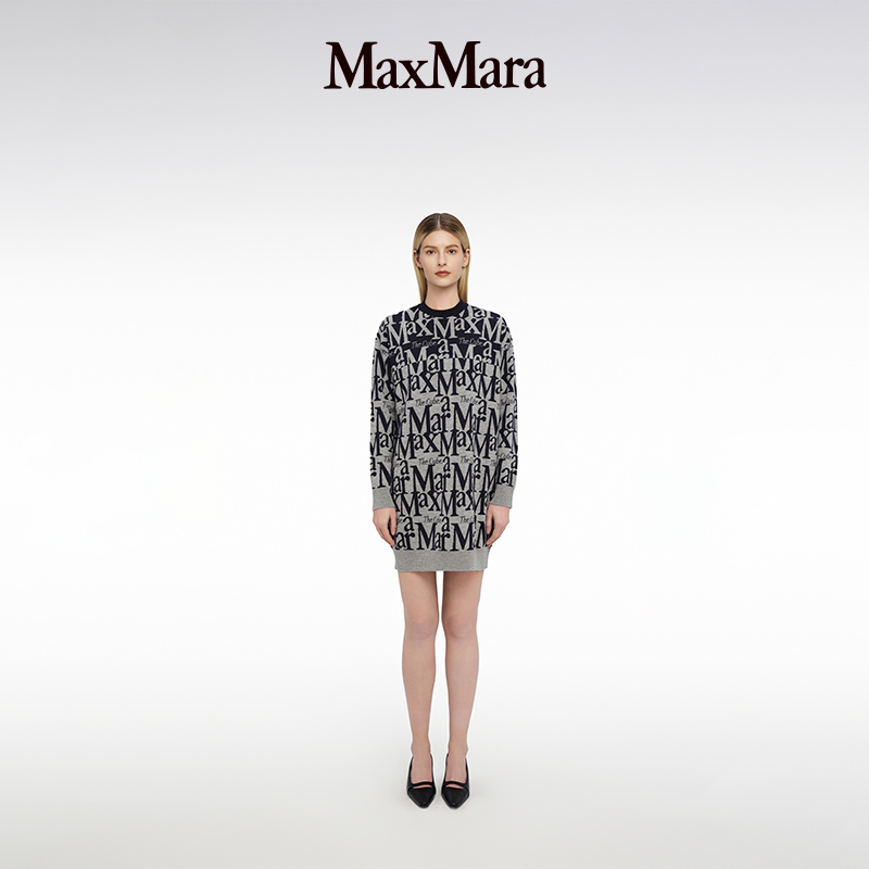 MaxMara 2025春夏女装羊毛羊绒徽标针织连衣裙9321035106