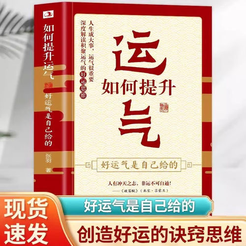 【正版现货】如何提升运气好运气是自己给的 哲学法则学说财运 掌握财富密码把握幸福深度解读积聚运气的好运思维书籍畅销书排行榜