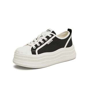 2024秋新款 天美意厚底增高小白鞋 休闲鞋 女运动板鞋 BJ782CM4 帆布鞋