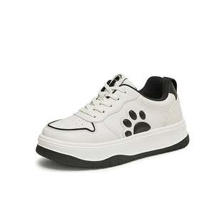 2024秋新款 天美意百搭厚底小白鞋 休闲鞋 女面包鞋 CQJ21CM4 运动板鞋