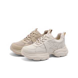 户外运动休闲鞋 百丽女鞋 新款 2025春季 3PKE2AM5 子厚底老爹鞋