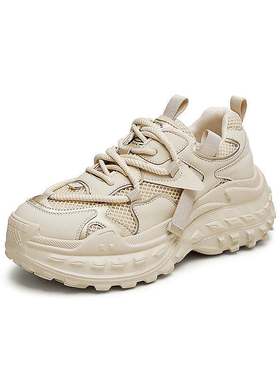 Tata他她休闲厚底老爹鞋女显瘦增高炸街运动鞋2024秋新款WZM05CM4