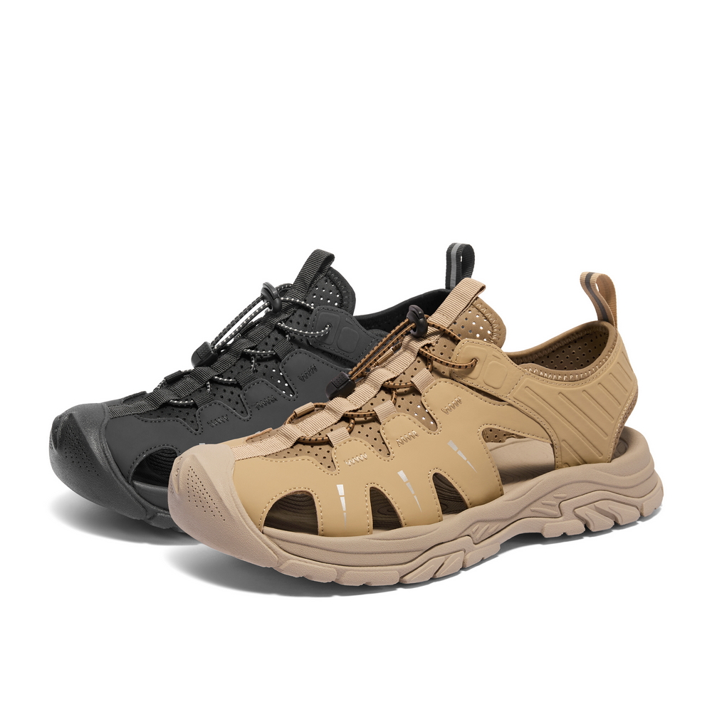 百丽男鞋包头凉鞋男2024夏新商场同款户外溯溪鞋沙滩鞋8LP01BL4