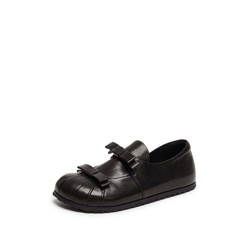 思加图2025新款复古法式玛丽珍鞋一脚蹬平底鞋单鞋女鞋子S2317CM5