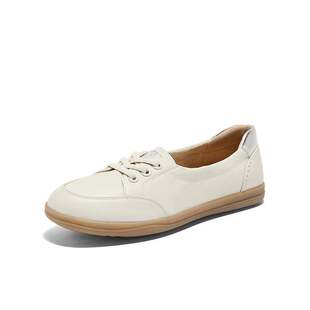 森达小白鞋女可可鞋24秋季商场同款舒适平底运动休闲鞋4WGF1CA4